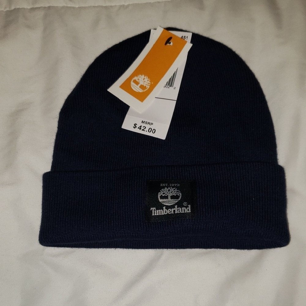 Timberland Dark Blue Knit Beanie
